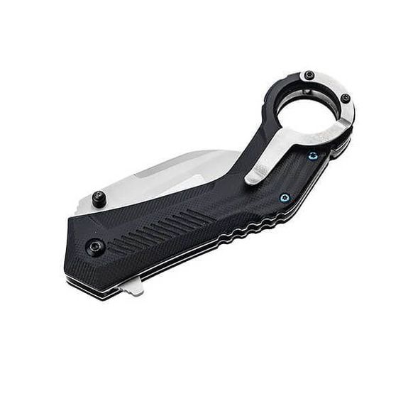 Boker Magnum Veloc Flipper Framelock Knife, Assisted Opening, 440B, G10 Black, 01RY005