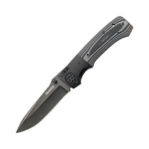 Ruger All-Cylinders Folding Knife, Micarta Black, R2003K