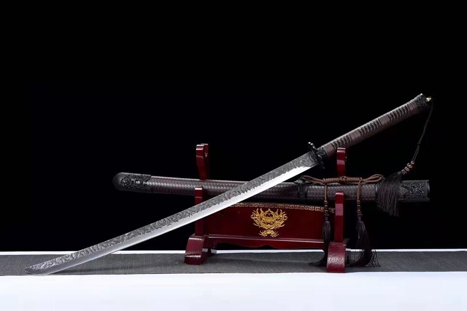 Handmade Chinese Xiu Chun Dao Sword Sharp Spring Steel Blade 绣春刀