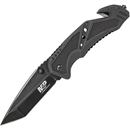 Smith & Wesson By Bti Tools M&P Clip Folder,Liner Lock,Strap Cutter SWMP11B