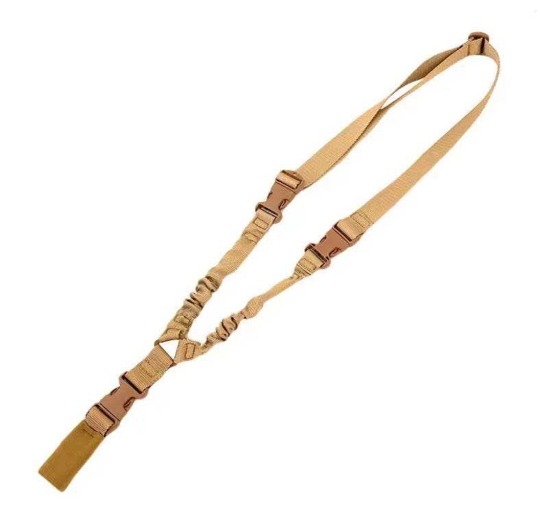 Single Point Gun Sling with Metal Buckle Tan