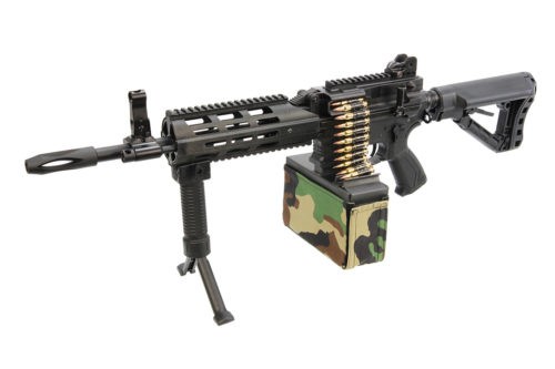 G&G CM16 LMG Airsoft - BLACK