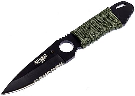 Shelter 6788 Full Hunting Knife Stainless Steel Sheath, Tang/Black, 7"