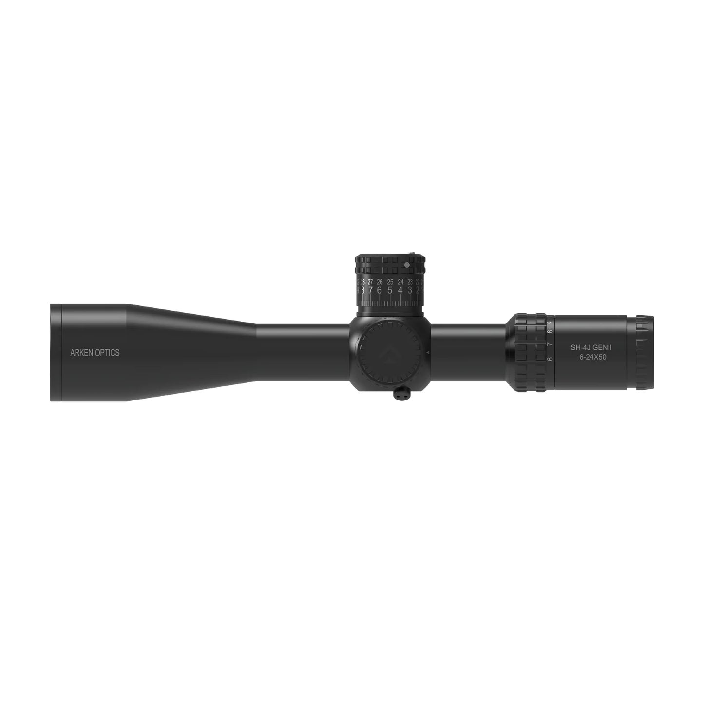 Arken SH-4J 6-24X50 FFP Illuminated Moa VPR Reticle with Zero Stop - 34mm Tube