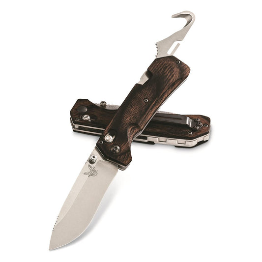 Benchmade Grizzly Creek Folding Knife, S30V, Wood Handle, 15060-2
