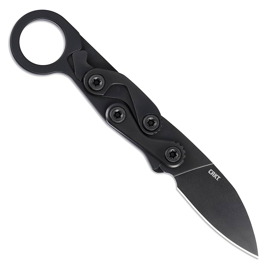 CRKT Provoke EDC Folding Knife, D2 Black, Aluminum Black, 4050K