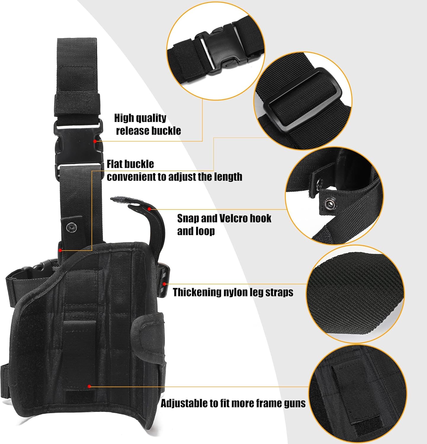 Drop Leg Holster, Thigh Gun Holsters Right Hand