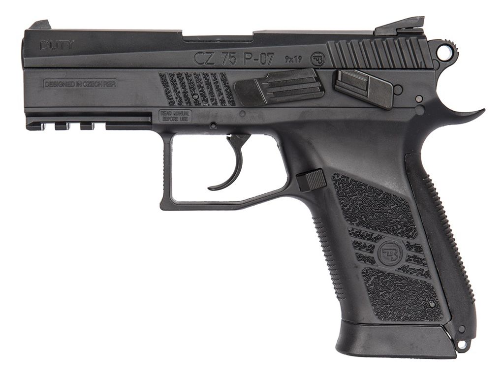 ASG CO2 4.5MM CZ 75 P-07 DUTY NBB AIR PISTOL