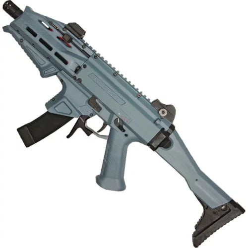 ASG CZ SCORPION EVO 3 ATEK AEG GUN Grey /W (Orange and Black Tip)