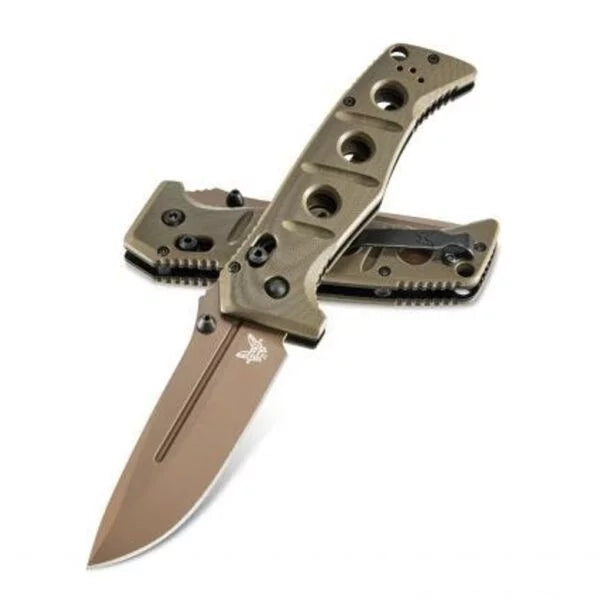 Benchmade Adamas Folding Knife, CPM CruWear FE, G10 OD Green, 275FE-2