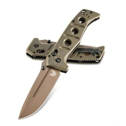 Benchmade Adamas Folding Knife, CPM CruWear FE, G10 OD Green, 275FE-2