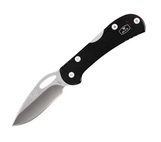 Buck Mini Spitfire Folding Knife, 420HC Steel, Aluminum Black, U0726BKS