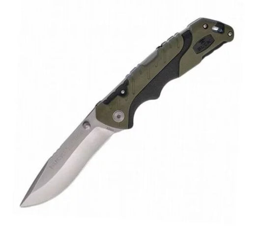 Buck Pursuit Small Folding Knife, 420HC Steel, GFN Green/Black, BU0661GRS