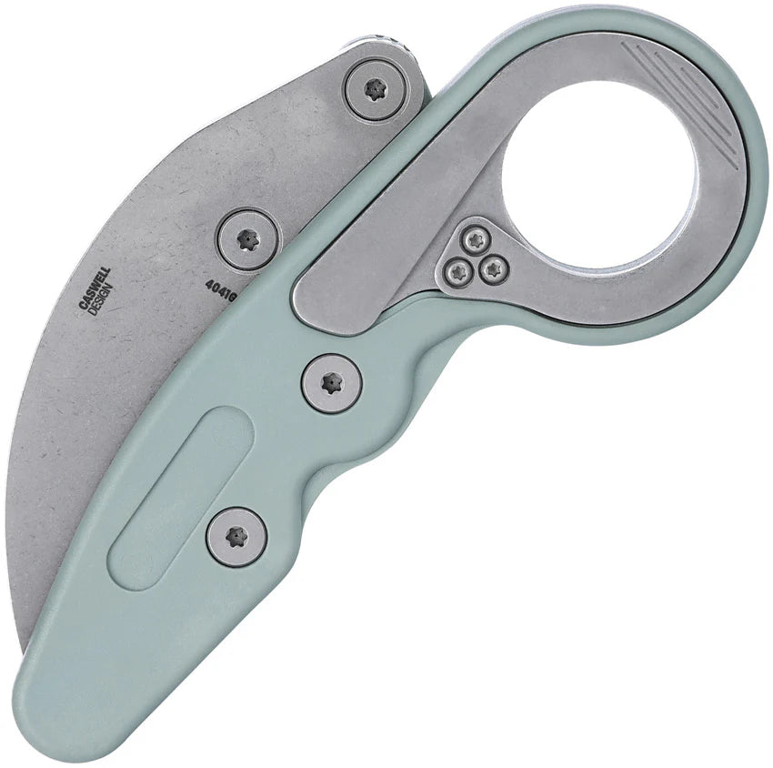 CRKT Provoke Karambit Folding Knife, AUS 8 Stonewash, Grivory Green, 4041GR