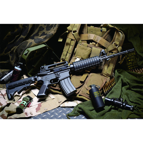 KJ Works M4 V3 II Gas Carbine Airsoft Rifle With Standard Magazine