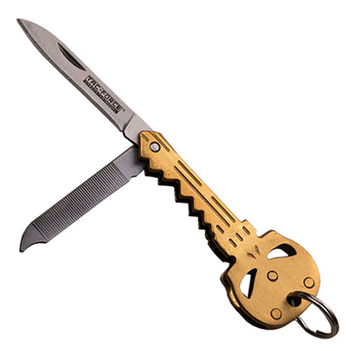 TF-920MX Stainless Steel Titanium Coated Handle Folding Knife Gold