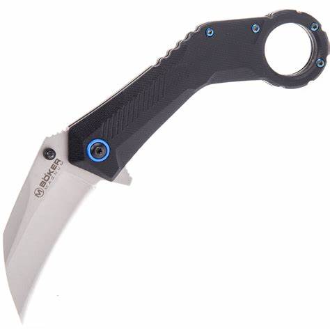 Boker Magnum Veloc Flipper Framelock Knife, Assisted Opening, 440B, G10 Black, 01RY005