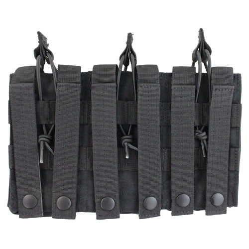 Raven X M4/M16 Open Top Triple Stacker Mag Pouch BK