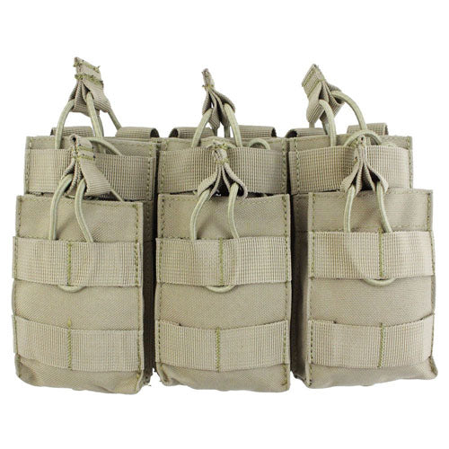 Raven X M4/M16 Open Top Triple Stacker Mag Pouch RVX4027TAN