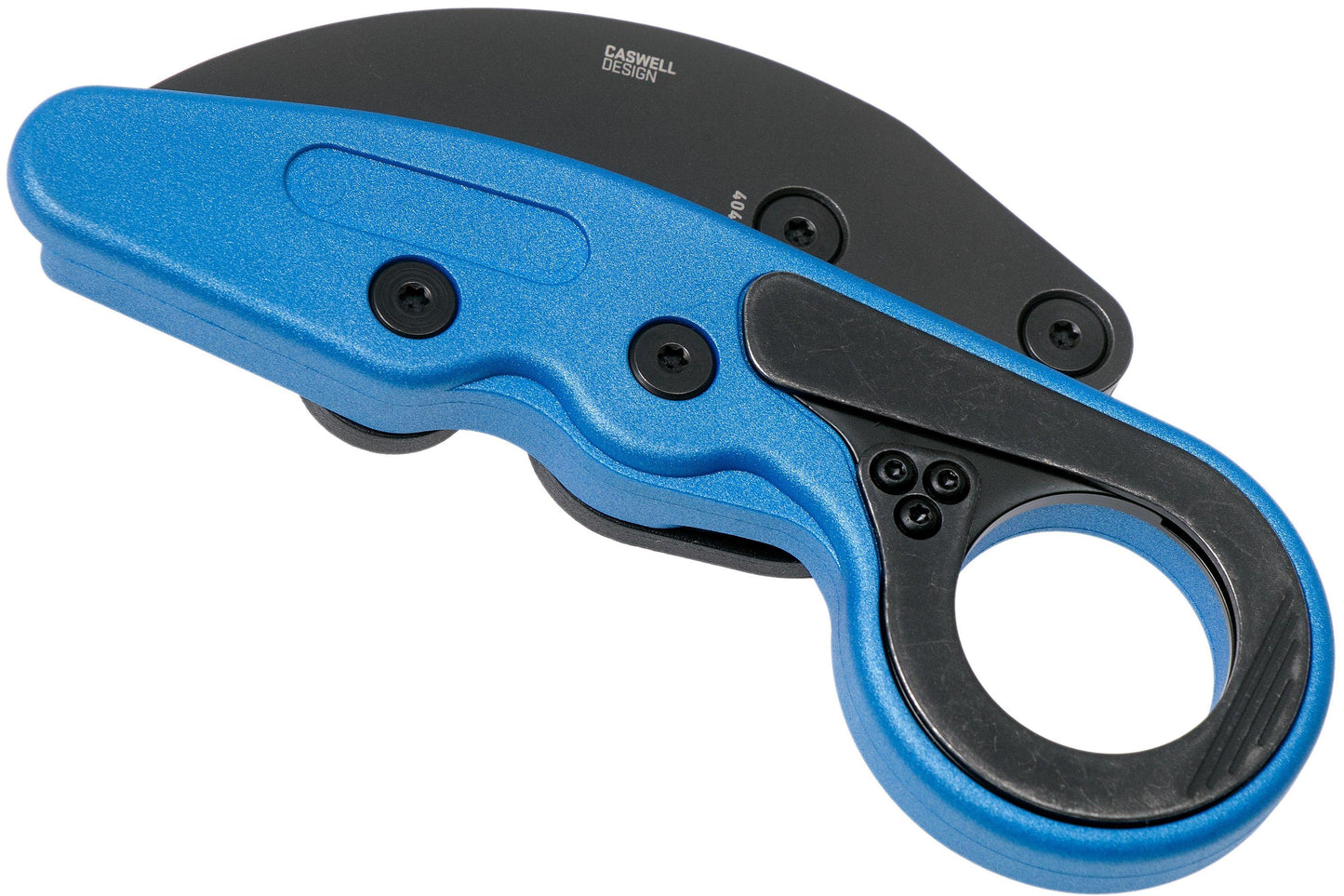 CRKT Provoke Karambit Folding Knife, 1.4116 Steel, Grivory Blue Metallic, 4041B