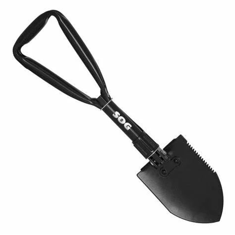 SOG Entrenching Shovel Tool, High Carbon Blade, Steel Handle, F08-N