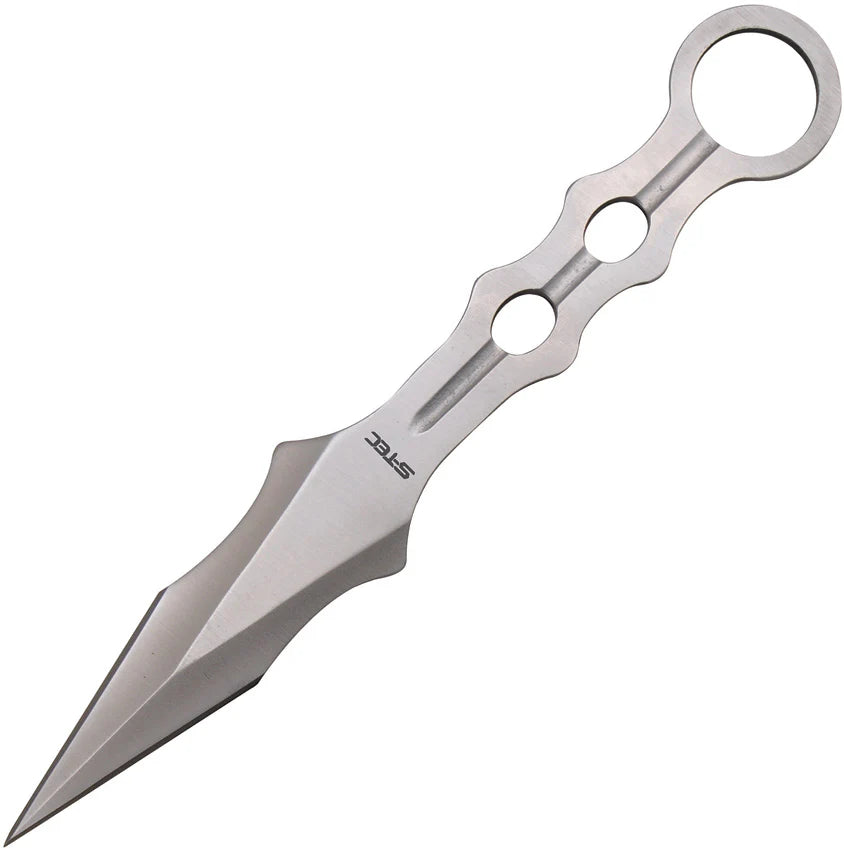 S-Tec Tactical Throwing Knife, Stainless Steel Double Edge, Kydex Neck Sheath, STTS200SL
