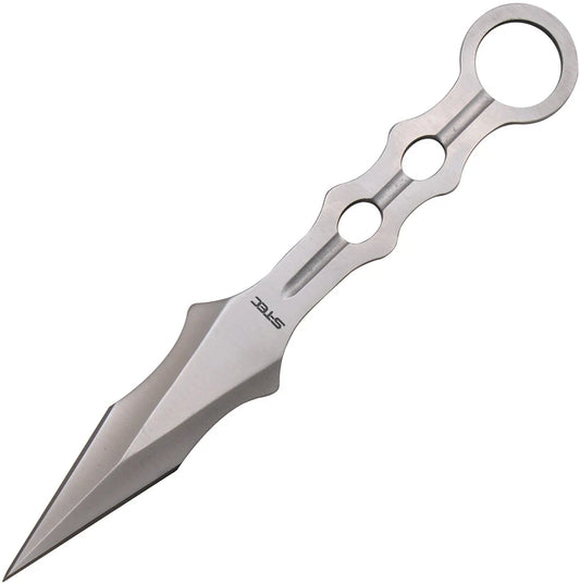 S-Tec Tactical Throwing Knife, Stainless Steel Double Edge, Kydex Neck Sheath, STTS200SL