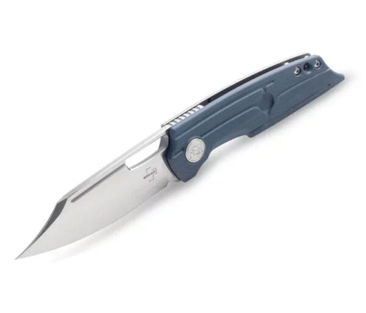 Boker Plus HEA Hunter Flipper Framelock Knife, D2, G10 Blue, 01BO193