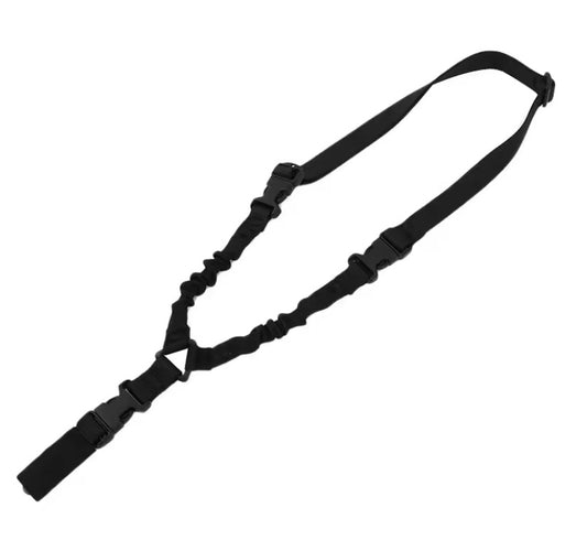 Single Point Gun Sling with Metal Buckle Black