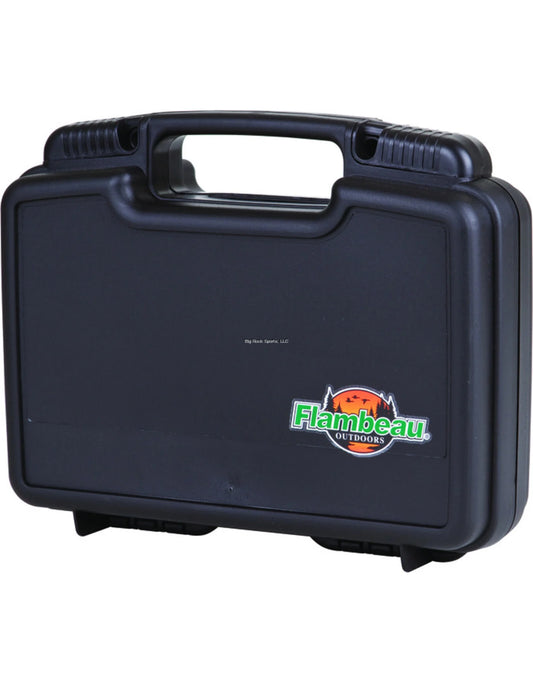 Flambeau 1011 10" Pistol Case Sliding Latches, Stackable Convoluted Foam, Meets TSA and Airline Safe