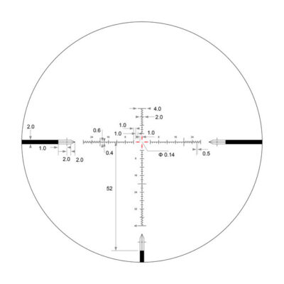 Arken EPL4 6-24x50mm FFP MOA VPR Reticle with Zero Stop – 30mm Tube