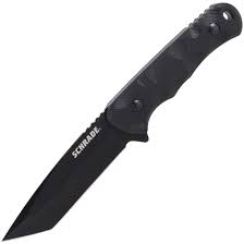 Schrade Regime Fixed Blade Knife, AUS-8 Black, G10 Black, Black Sheath, 1136036