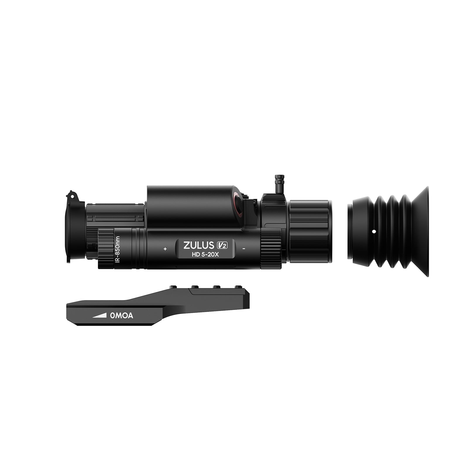 DNT Optics, Zulus HD V2 5-20X Digital Night Vision Scope with Laser Rangefinder & Ballistic Calculator